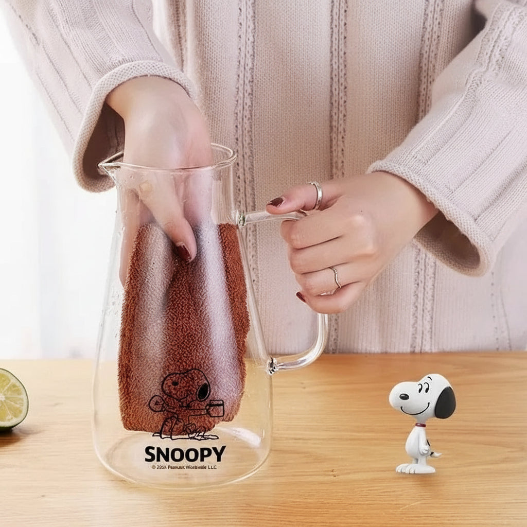 Snoopy Stay Hydrated Glass Water Jug