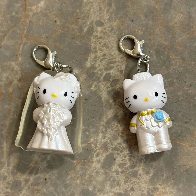 Hello Kitty Just Married Keychain 2pcs Set
