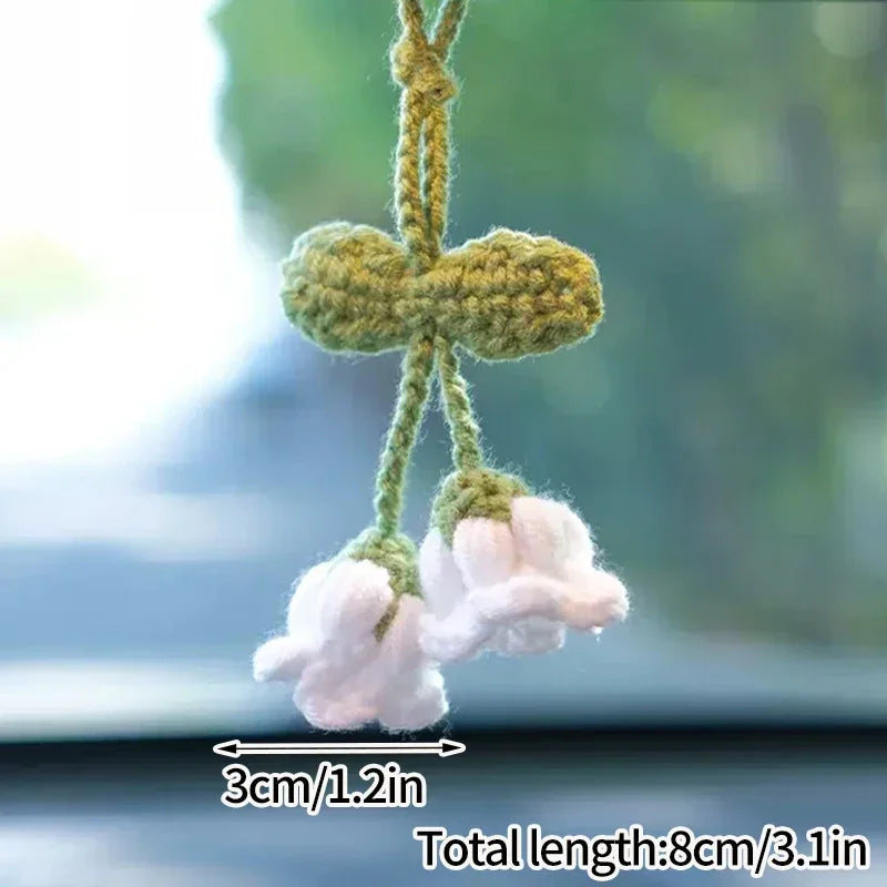 Lily Of The Valley Crochet Keychains
