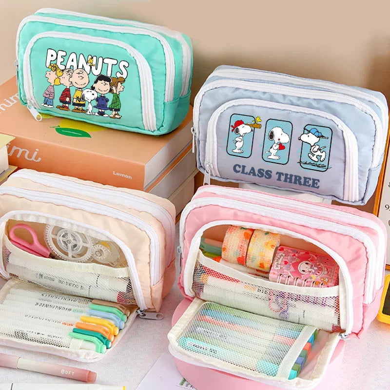 Snoopy 3 Layer Pencil Case