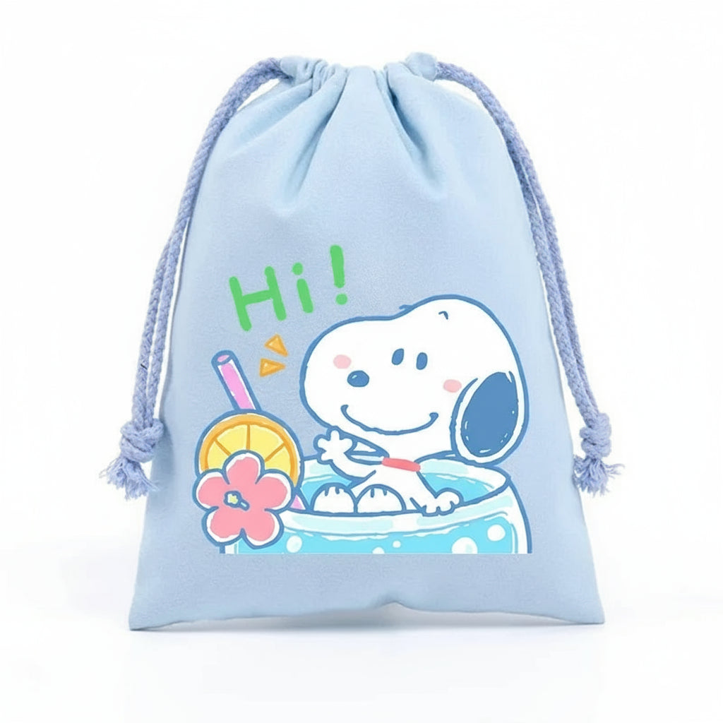 Snoopy Adventure Drawstring Bag