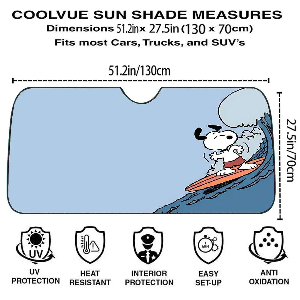 Snoopy Love Windscreen Cover