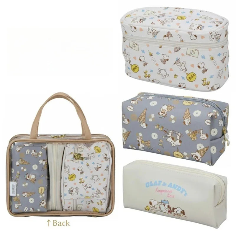 Snoopy World Transparent Storage Bag 4pcs