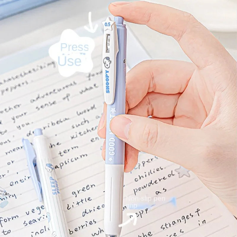 Snoopy 0.5mm Black Gel Pen 4pcs