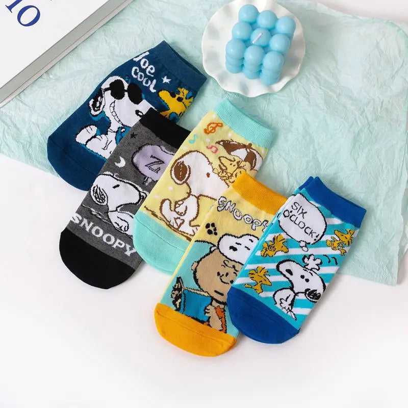 Snoopy Favourite Cozy Socks 5pcs Set