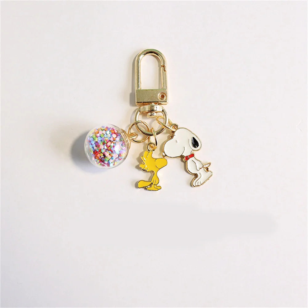 Snoopy & Woodstock Confetti Keychain