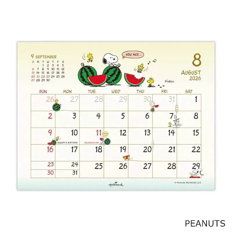 Snoopy & Friends 2026 Calendar