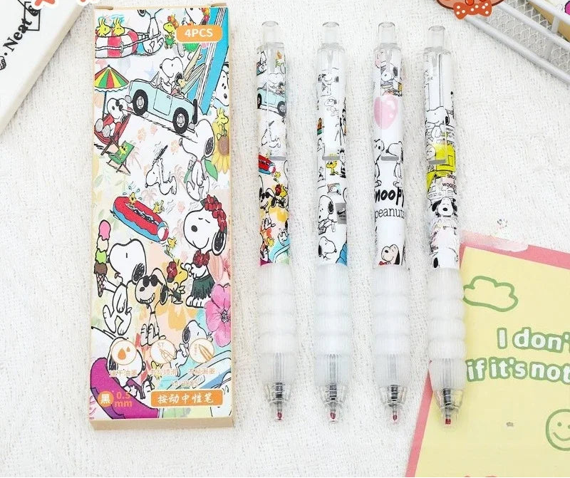 Snoopy Retro 0.5mm Pens 4pcs