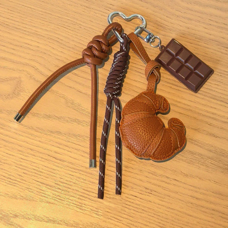 Croissant & Chocolate Keychain