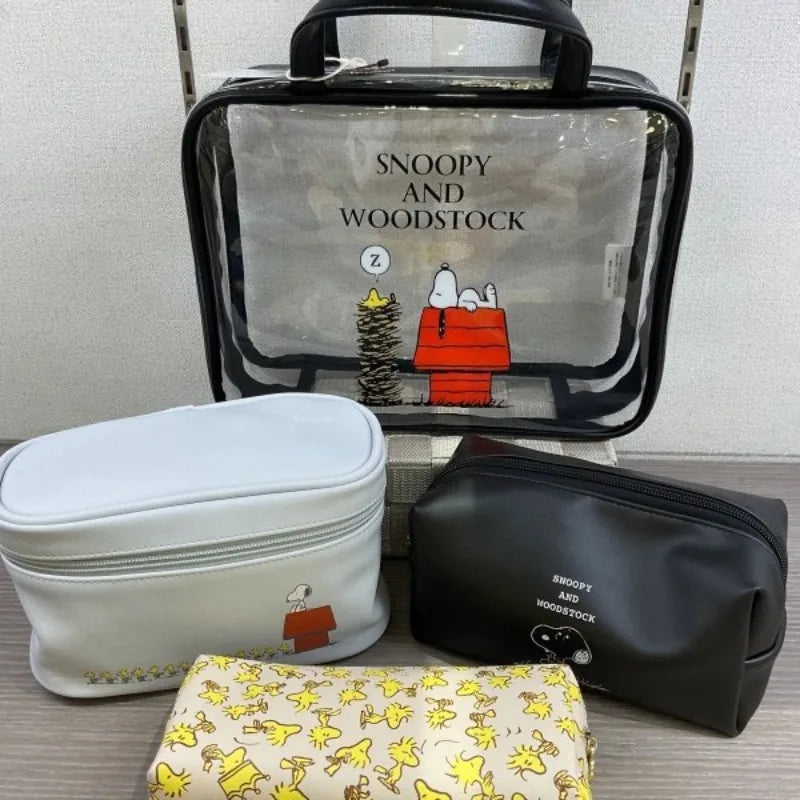 Snoopy World Transparent Storage Bag 4pcs