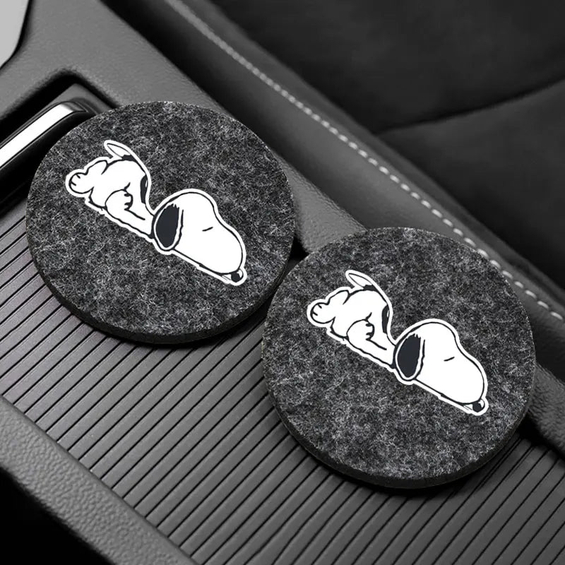 Snoopy Sleepy & Woodstock Anti Slip Cup Holder