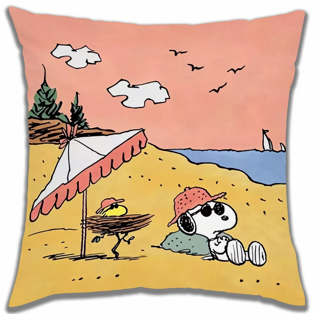 Snoopy Adventure Time Pillowcase