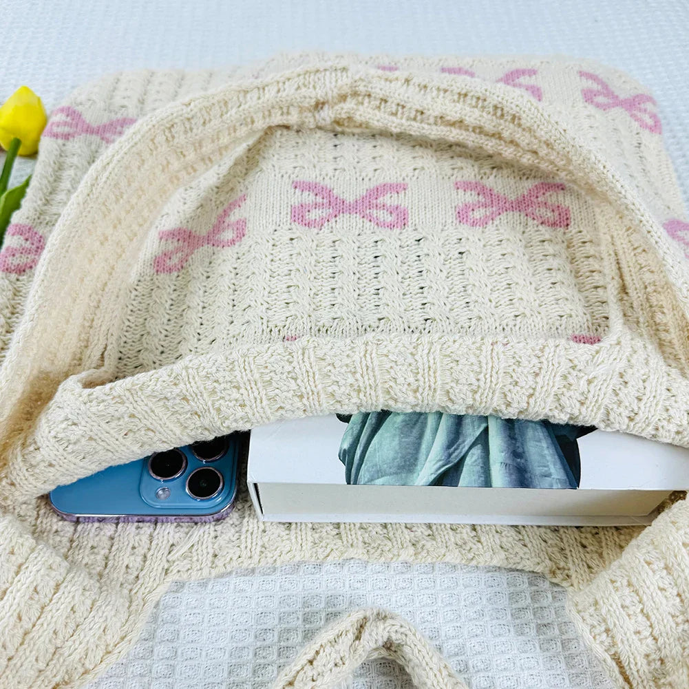 Bow Crochet Bag