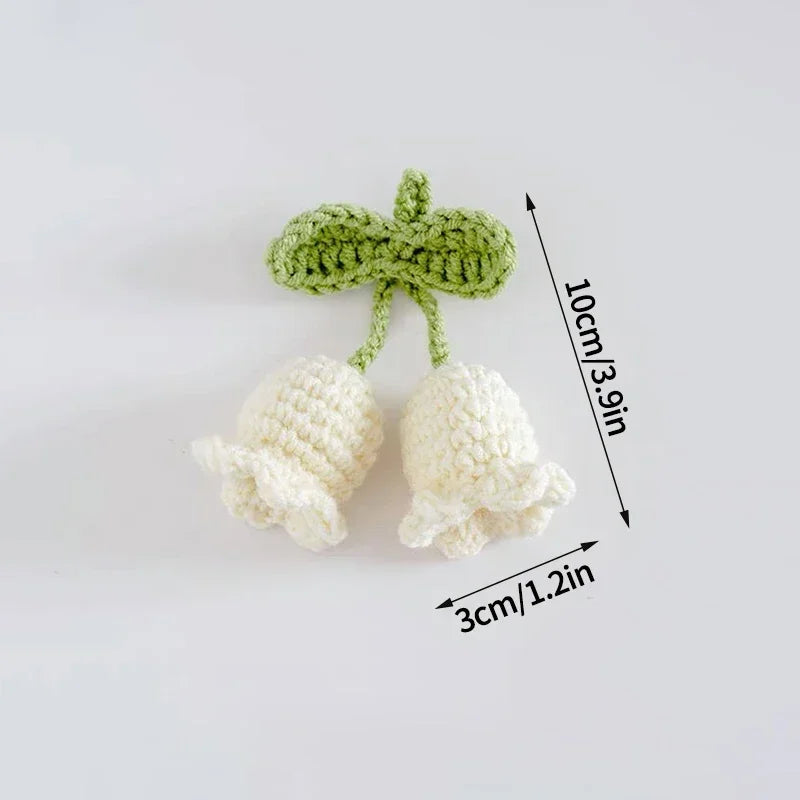 Lily Of The Valley Crochet Keychains