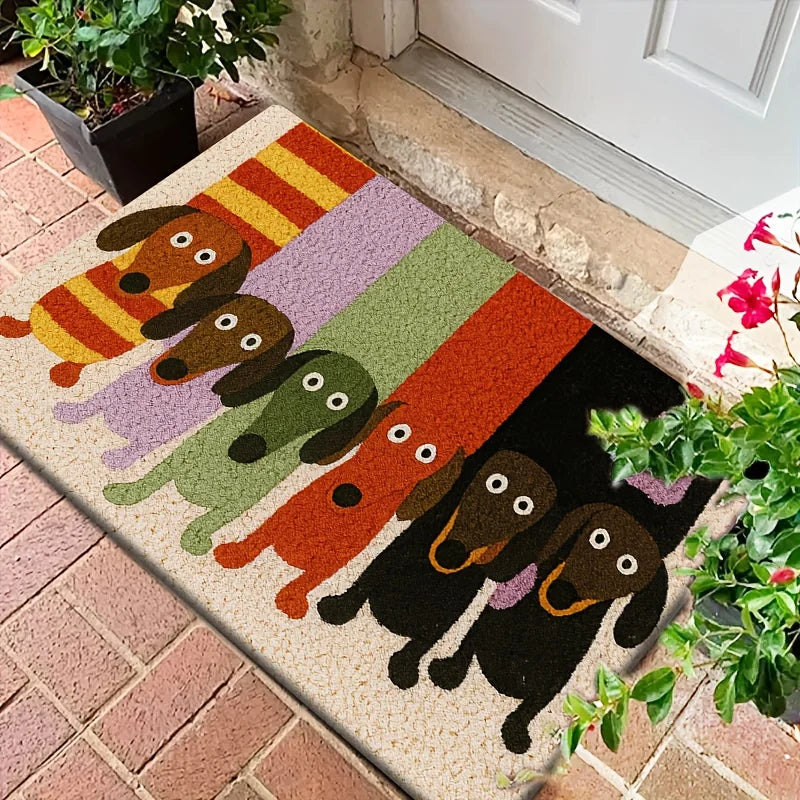 Dachshund Buddy Welcome Door Mat