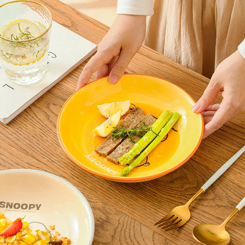 Snoopy Satisfied Plate