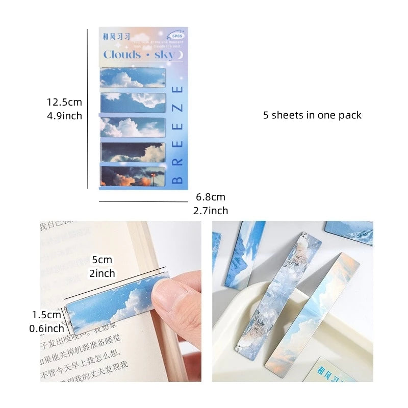 Natural Beauty Bookmark 5pcs