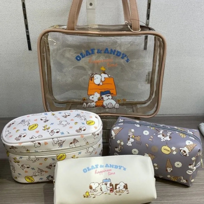 Snoopy World Transparent Storage Bag 4pcs