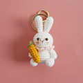 Bunny & Carrot Crochet Keychain
