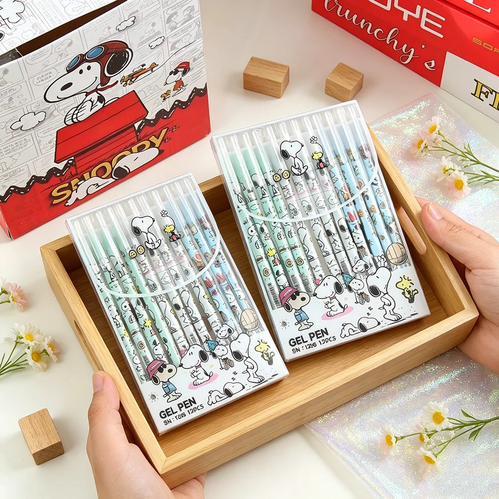 Snoopy Erasable 0.5mm Blue Gel Pen 12pcs