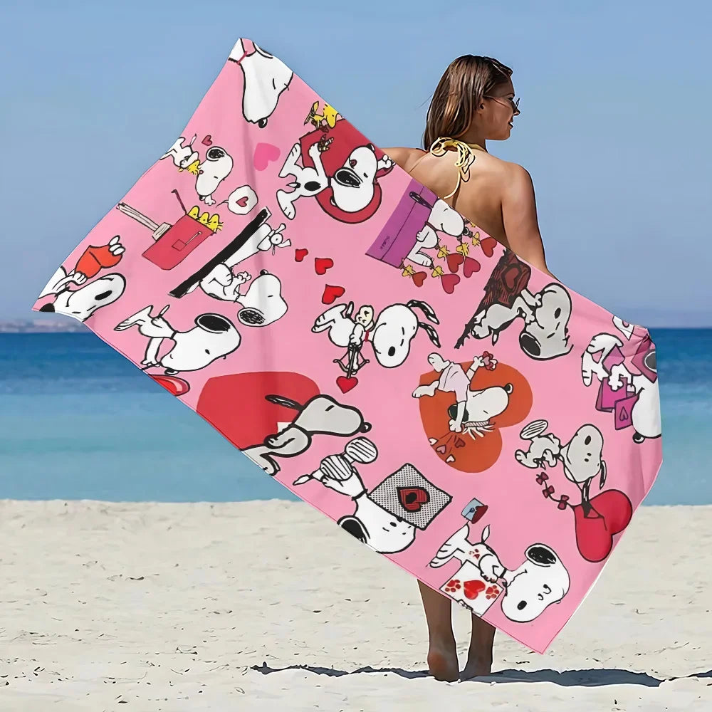 Snoopy Loves Summer Towel
