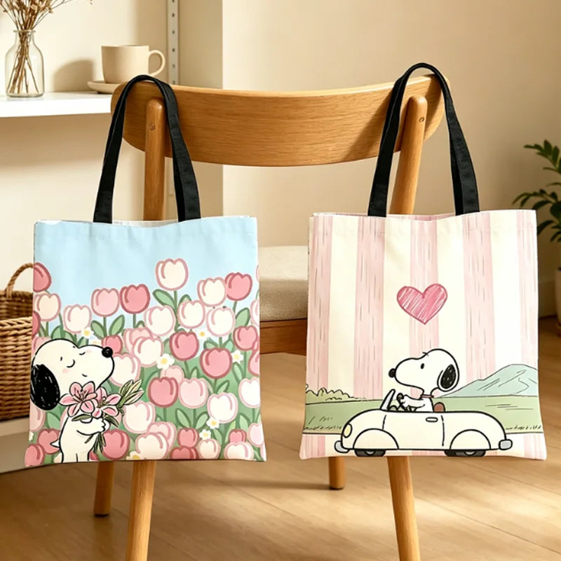 Snoopy Adore Tote Bag