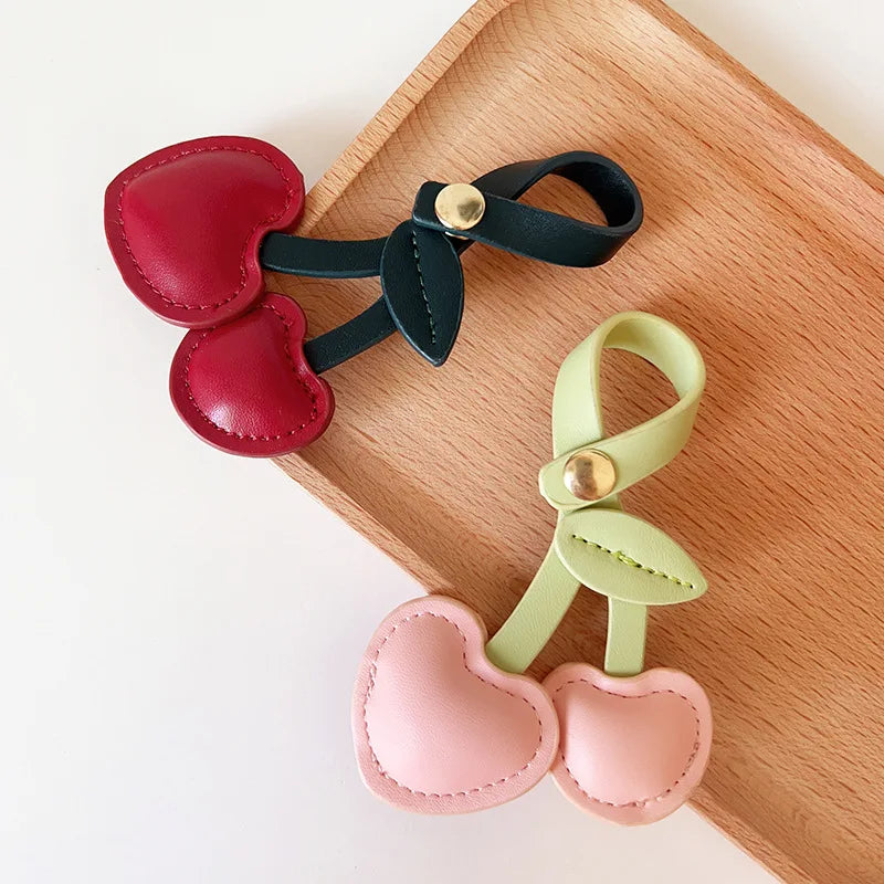 Cherry Heart Bag Charm