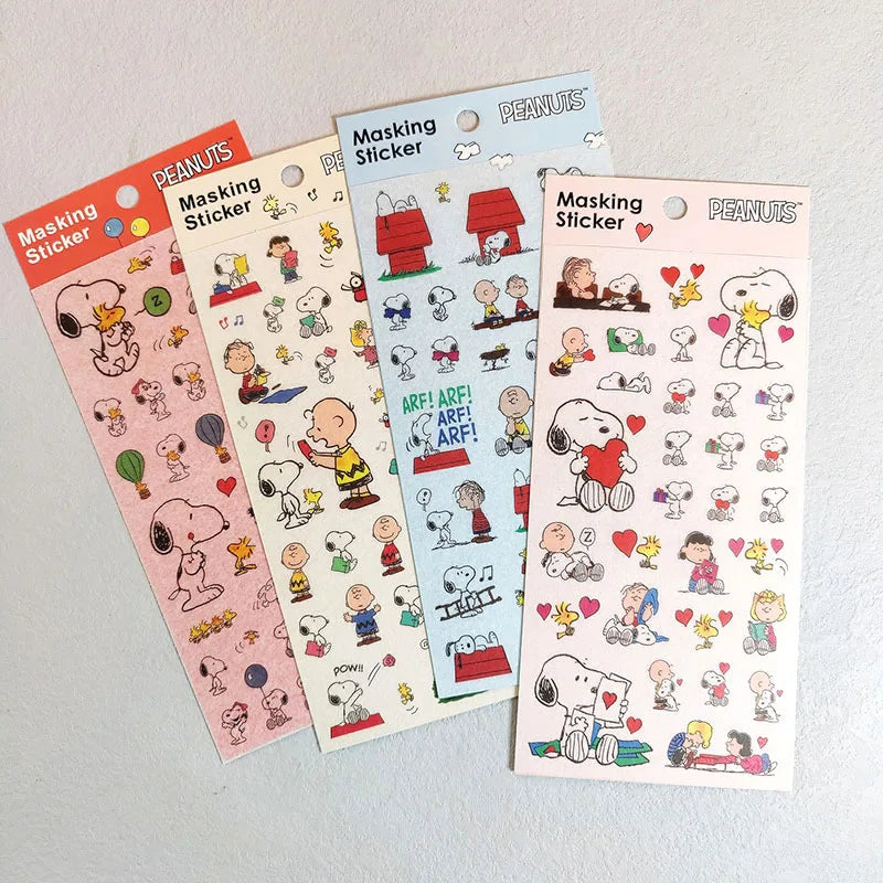 Snoopy Kawaii Stickers (4pcs)