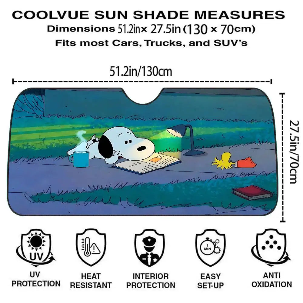 Snoopy Love Windscreen Cover