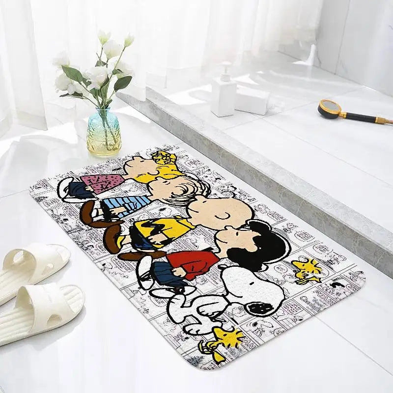 Snoopy Playful Bath Mat