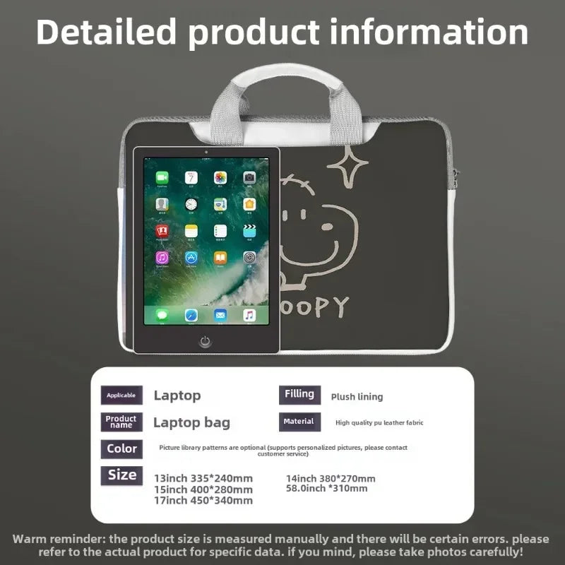 Snoopy Adventure Laptop Bag