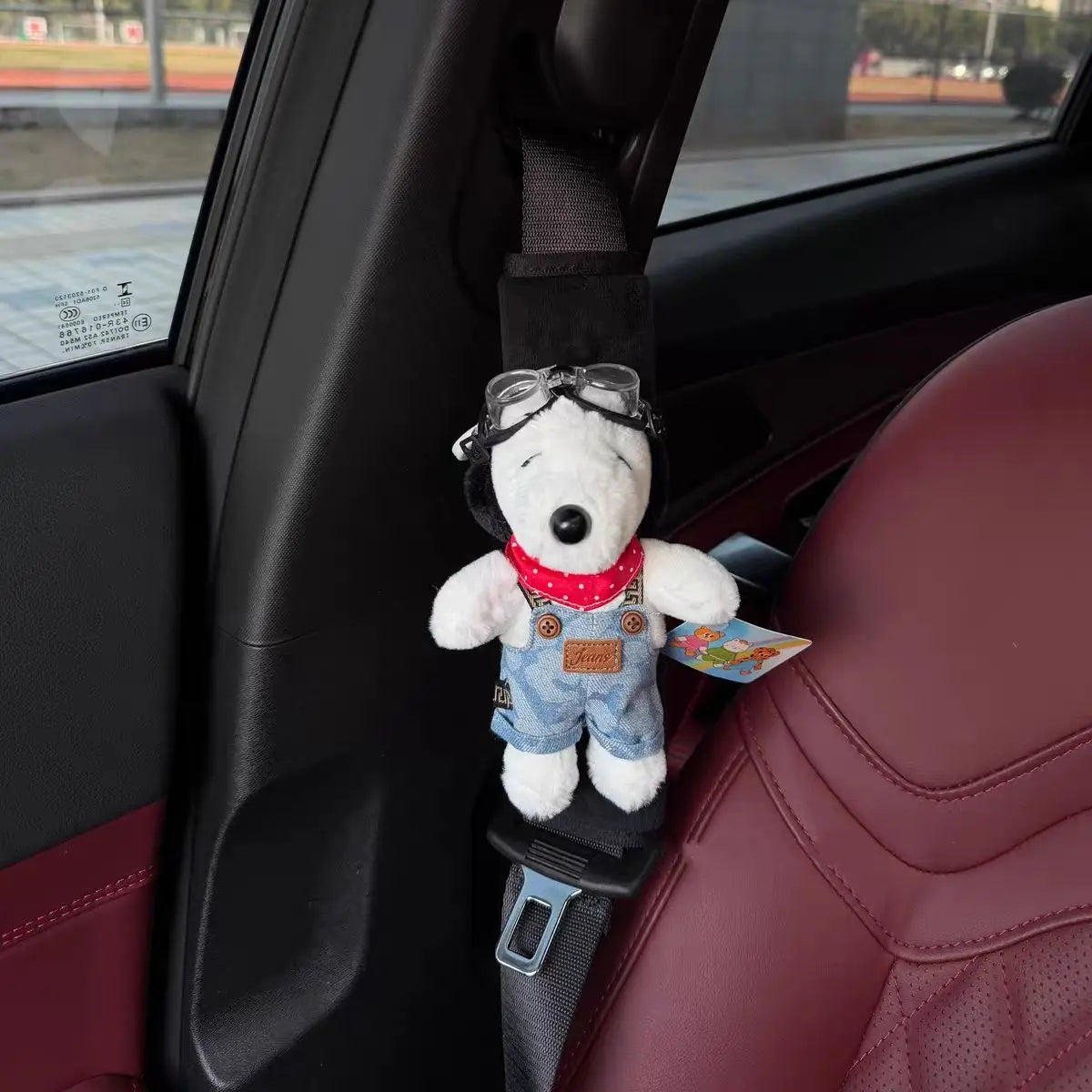 Snoopy Family Plushy Car Seat Belt Cover
