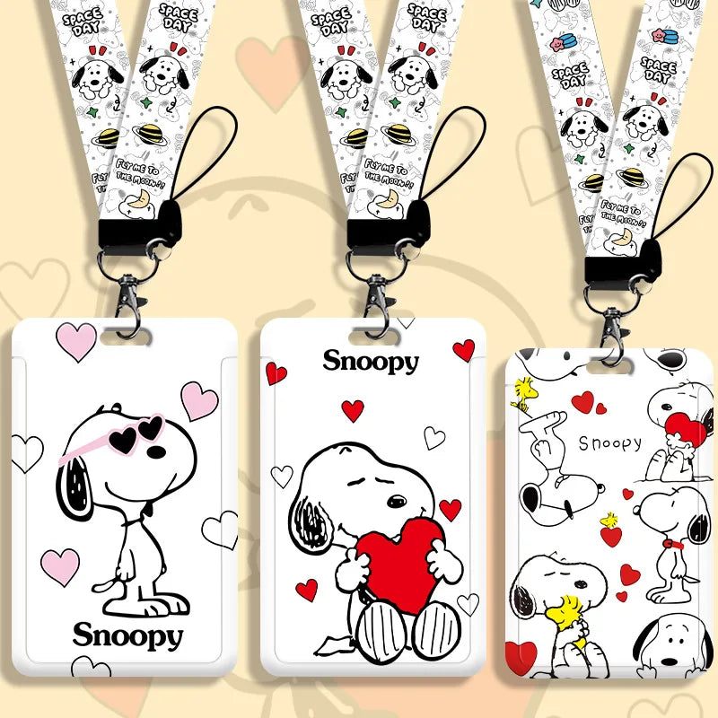 Snoopy Love Cardholder & Lanyard