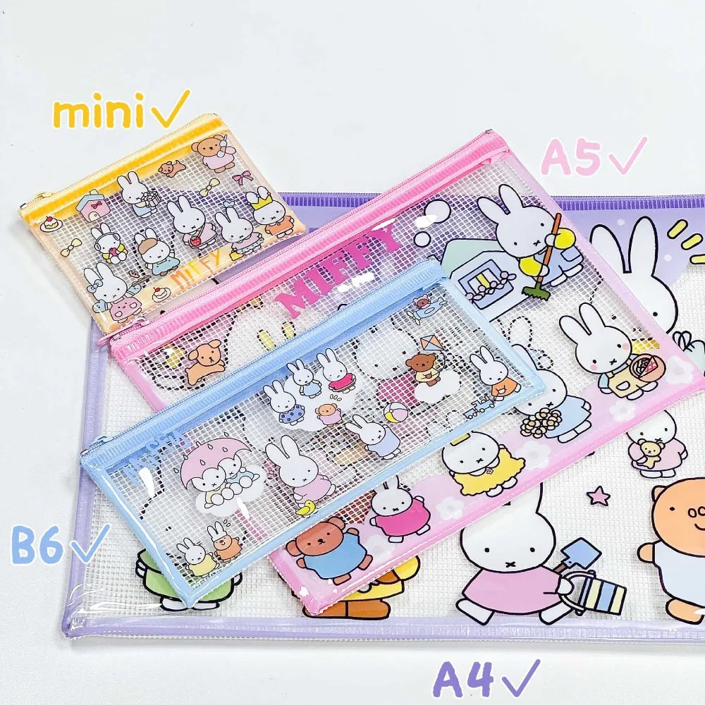Miffy Kawaii Transparent Bag 4pcs