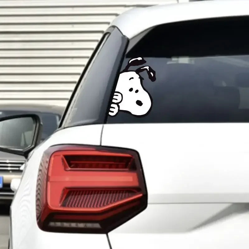 Snopy Peekaboo Car Sticker