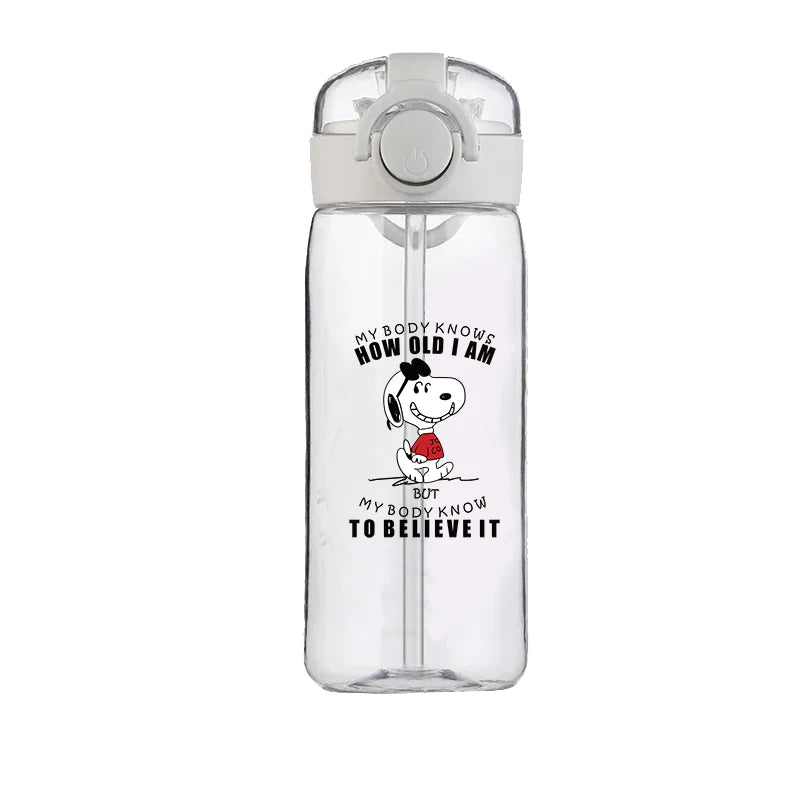 Snoopy Transparent Drink Bottle
