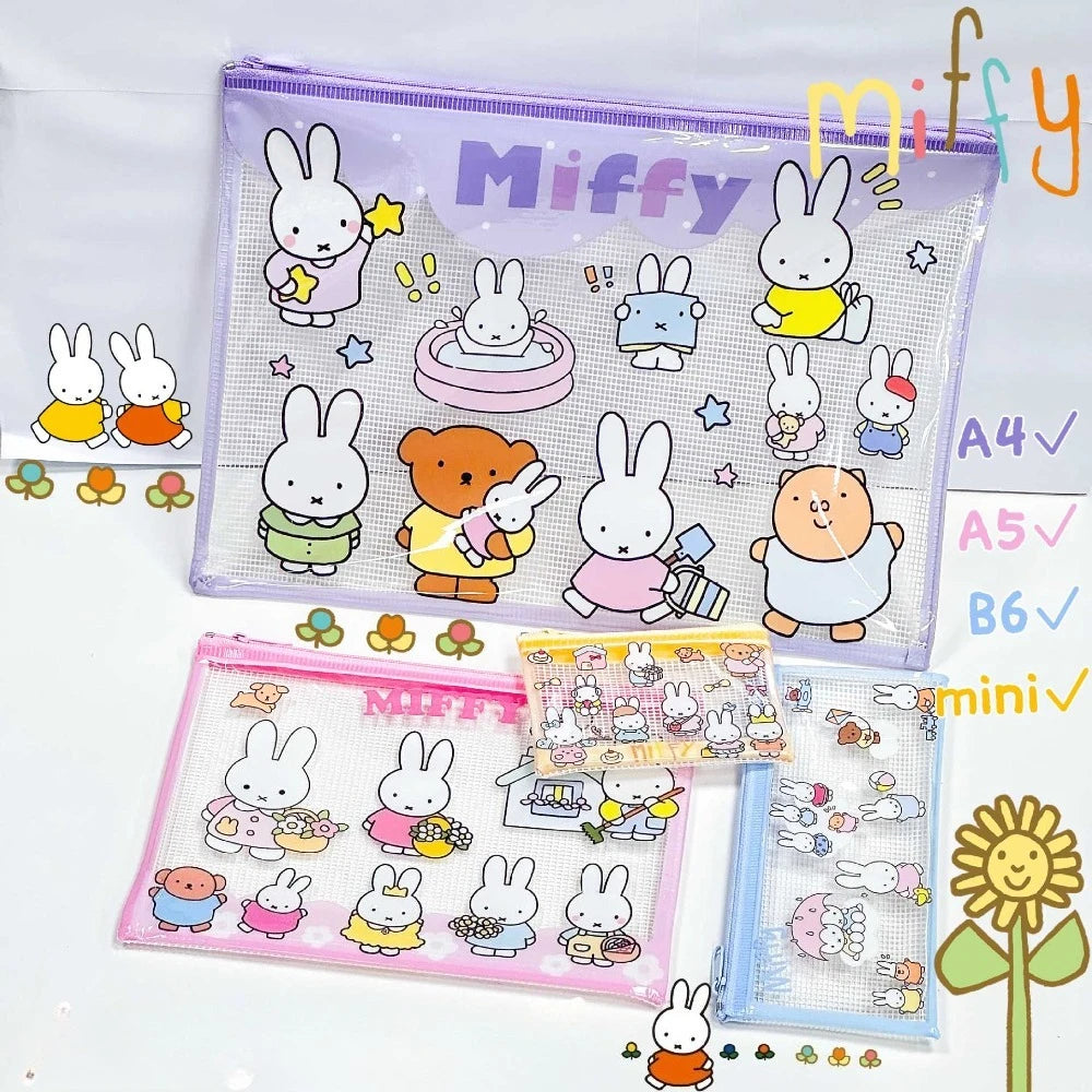 Miffy Kawaii Transparent Bag 4pcs