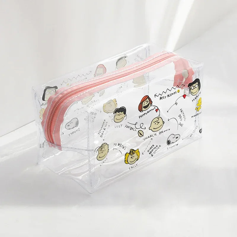 Snoopy Kawaii Transparent Cosmetic Bag
