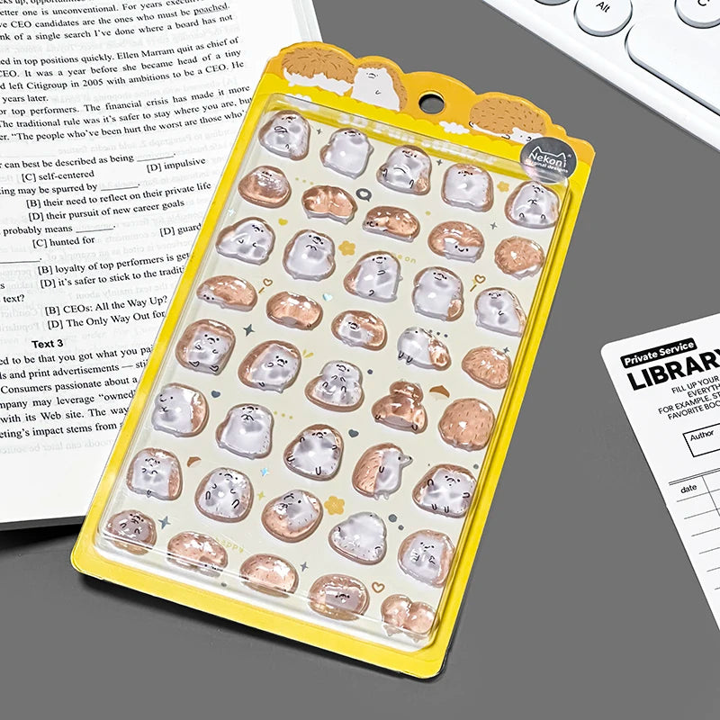 Adorable 3D Bubble Stickers