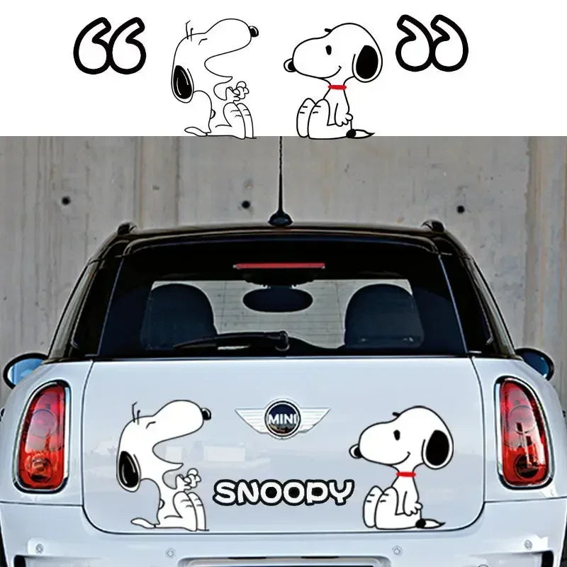 Snoopy Moods Car Sticker