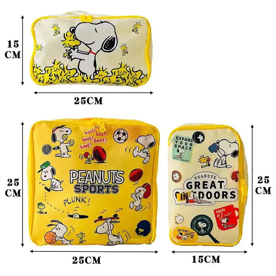 Snoopy Butter Storage Bag 3pcs