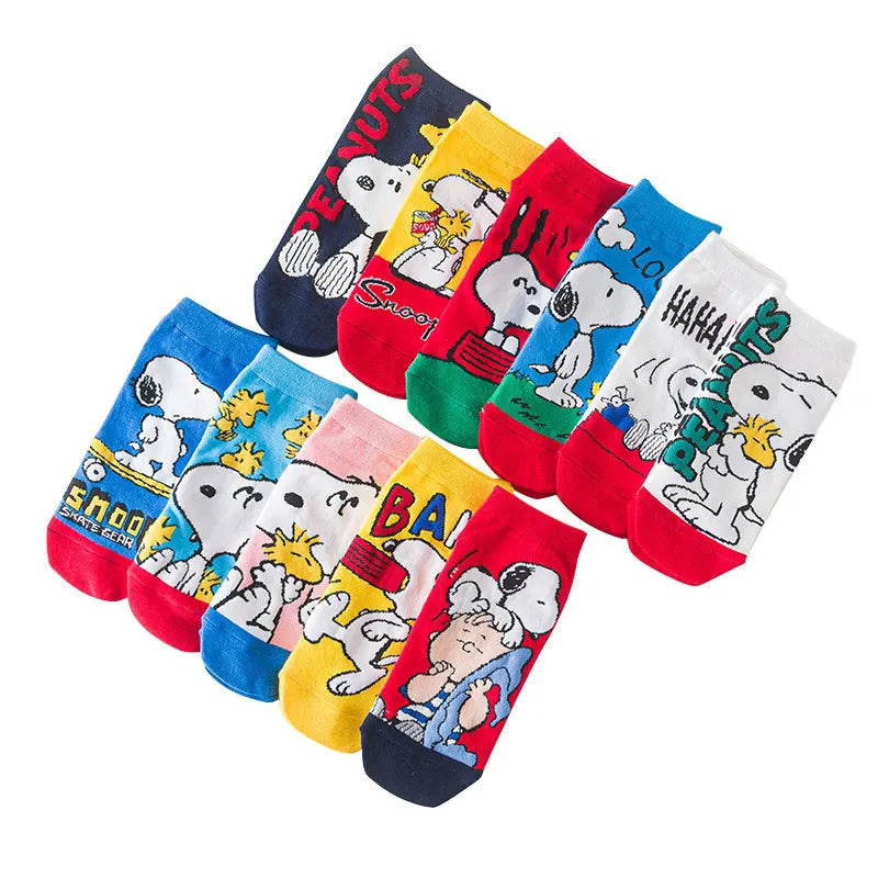 Snoopy Favourite Cozy Socks 5pcs Set