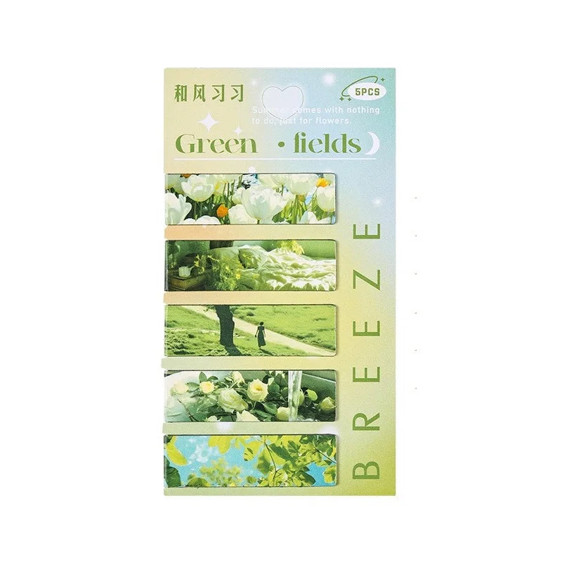 Natural Beauty Bookmark 5pcs