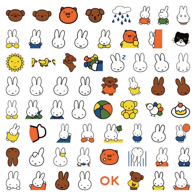 Miffy Adore Stickers 60pcs