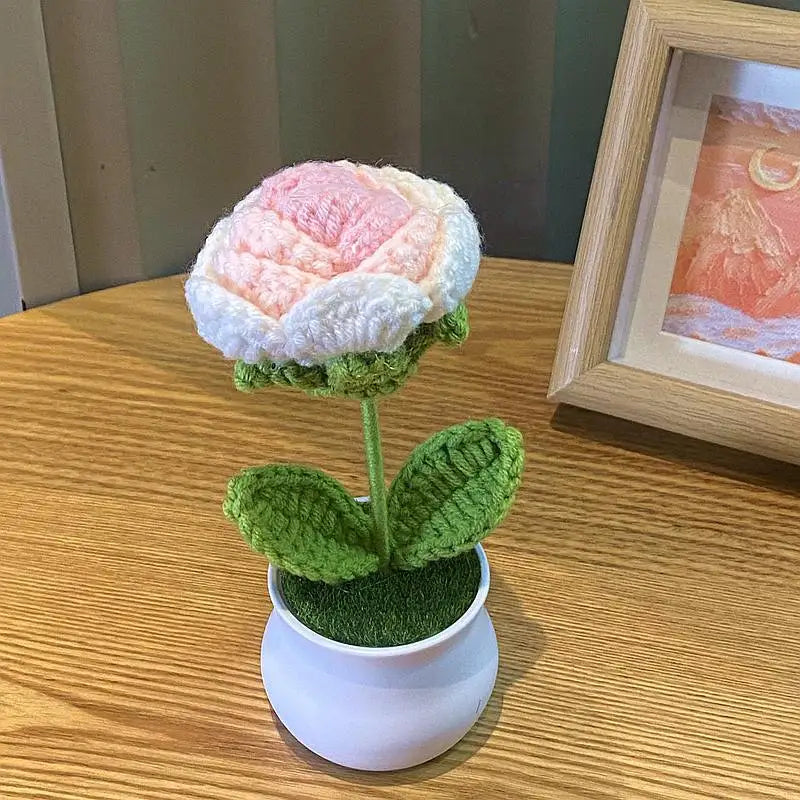 Roses In A Pot Crochet