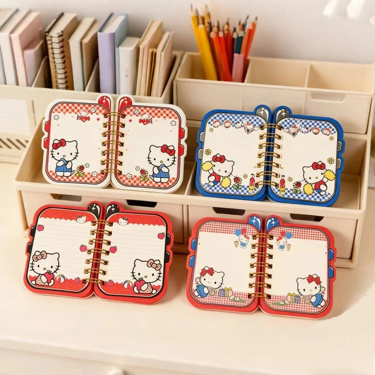 Hello Kitty Kawaii Mini Notebook 4pcs