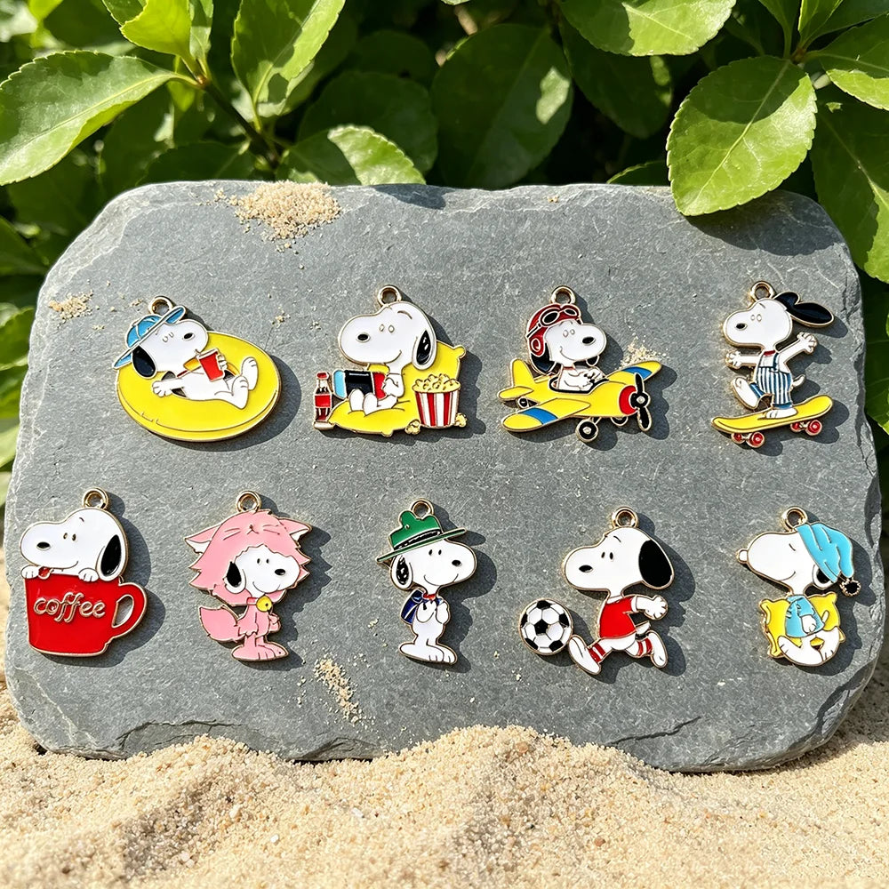 Snoopy Adore Necklace Charms 9pcs