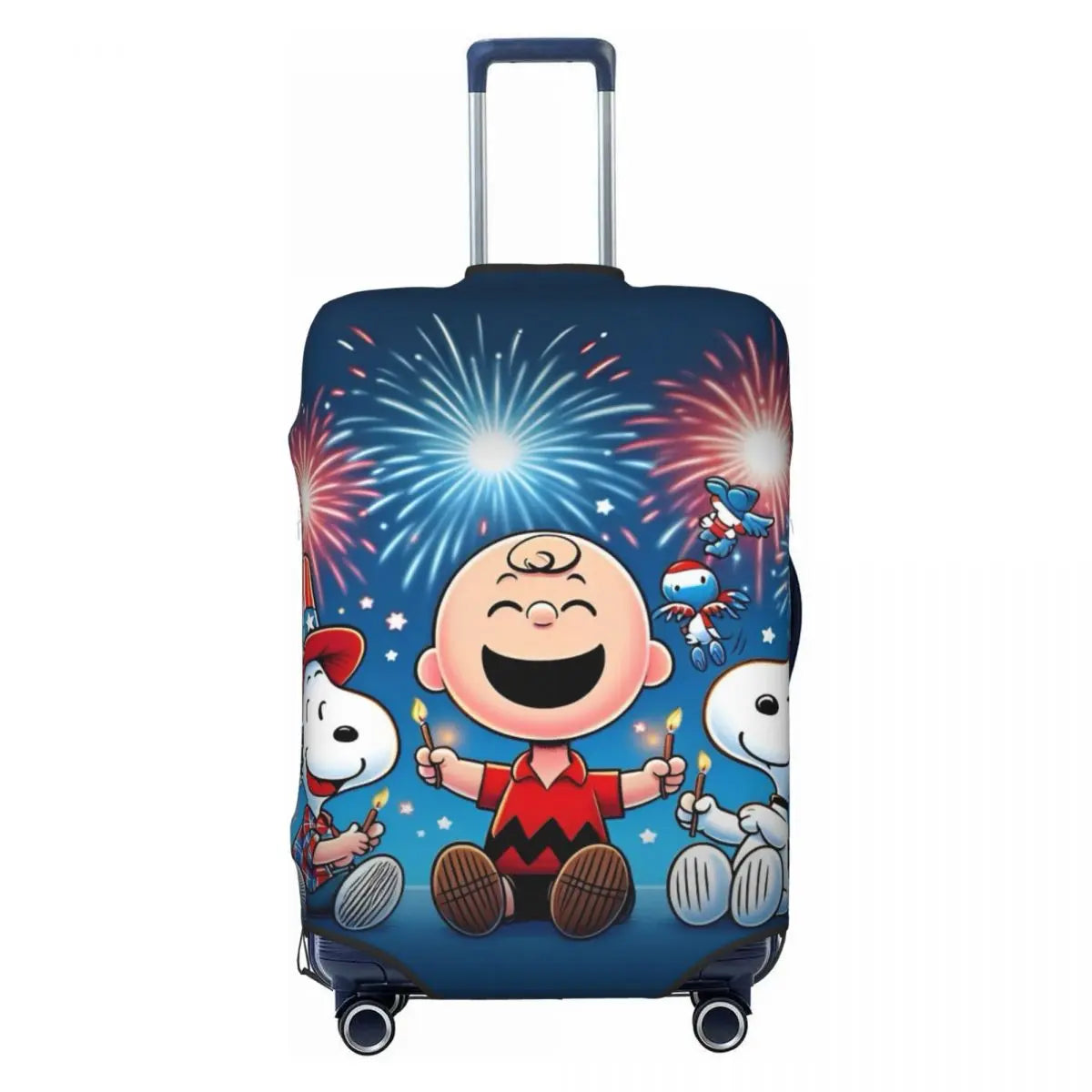 Snoopy Exploring Luggage Cover