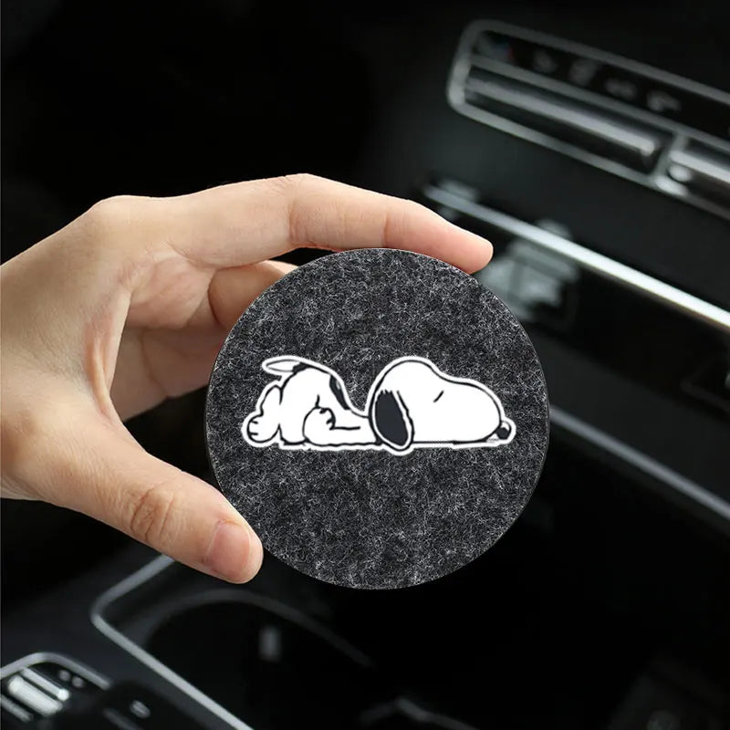 Snoopy Sleepy & Woodstock Anti Slip Cup Holder