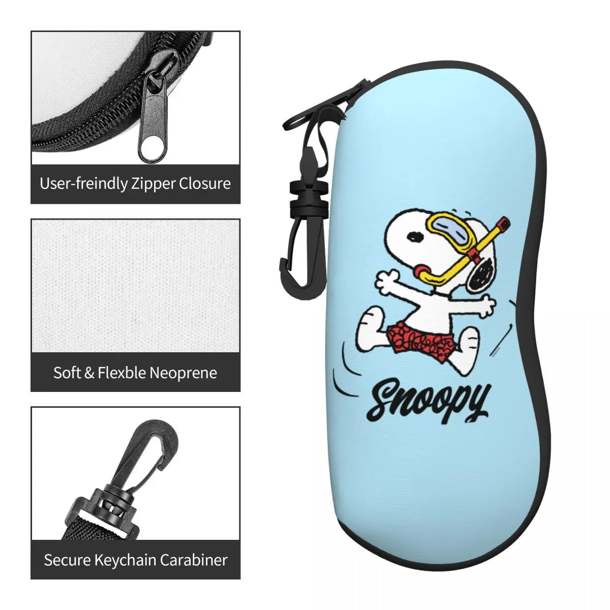 Snoopy Playful Glasses Case
